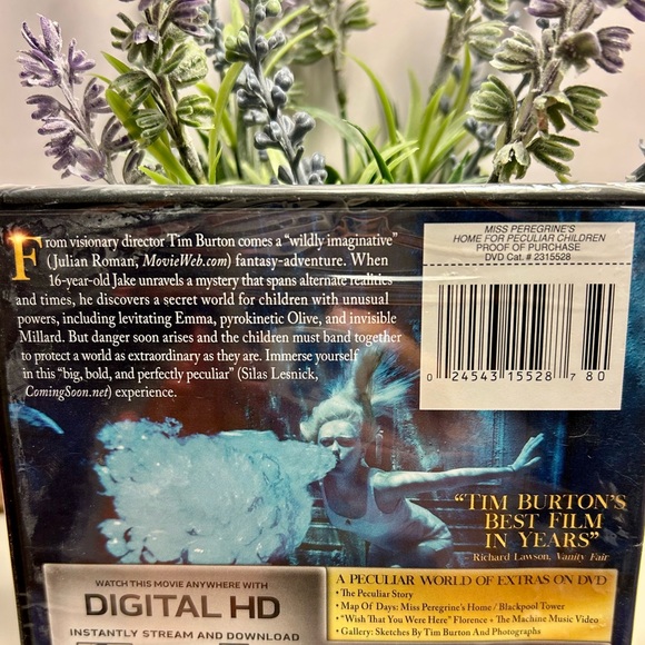 🔥NWT DVD Miss Peregrine’s Home for Peculiar Children (in original packaging) - Picture 3 of 3